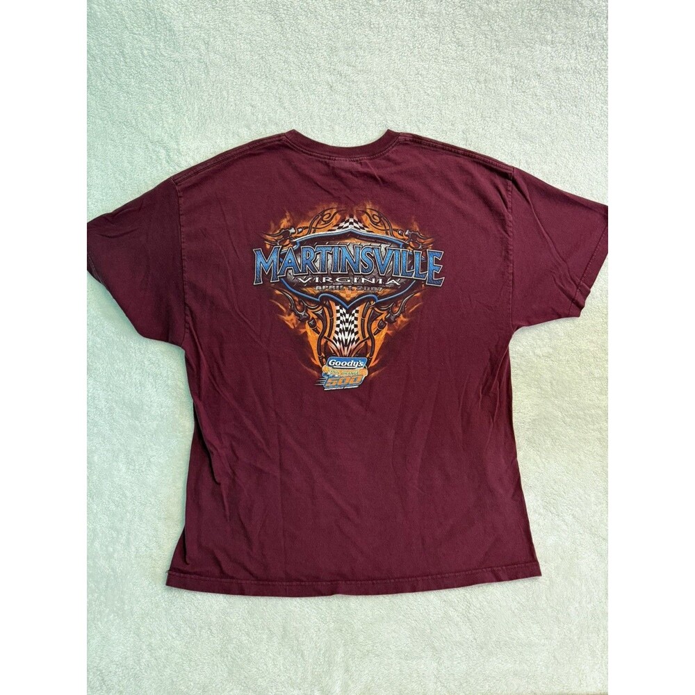 Racing Martinsville Speedway T Shirt AAA Adult 2XL Maroon 2007 Goody 500